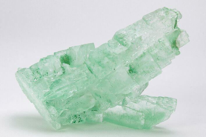 Gemmy, Mint-Green Halite Crystal Cluster - Rudna Mine, Poland #206047